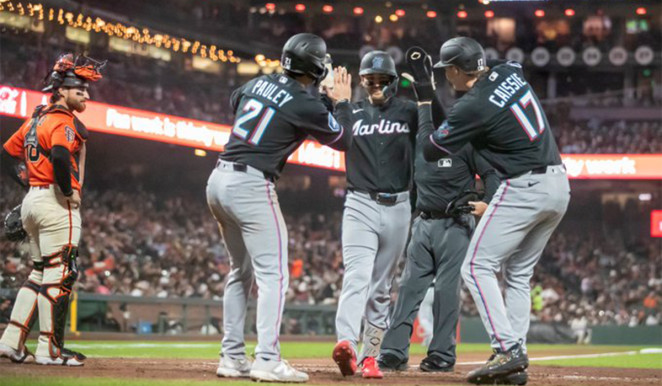 Houser gets lit up in Marlins 9-4 rout of Giants