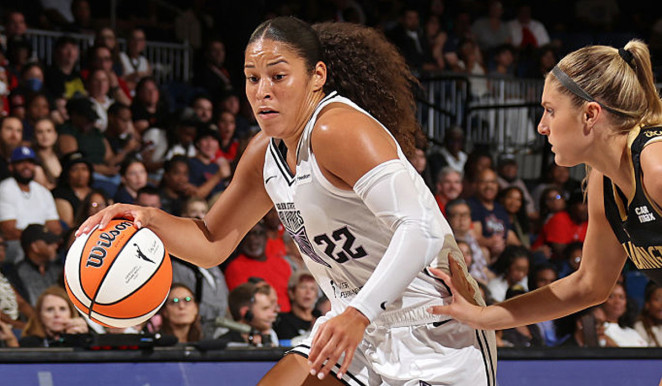 Burton on Fire, Valkyries Hold Off Late Mystics Charge in 88-83 Victory
