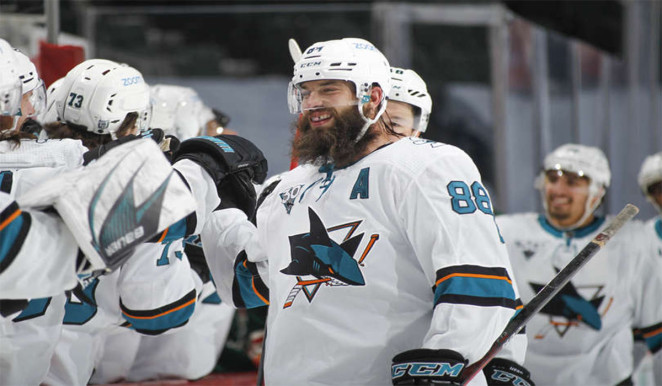 Burns provides late-game heroics in Sharks 5-3 win