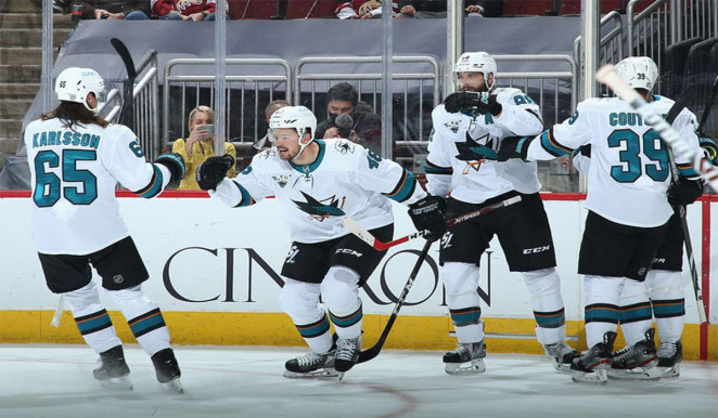 Sharks escape season opener with 2 points in 4-3 shootout win