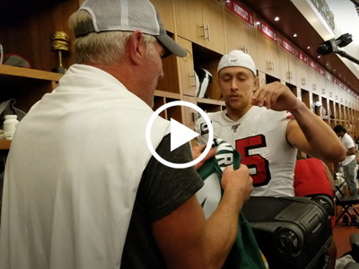 Brett Favre and George Kittle