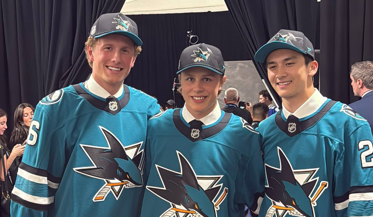 Grier, Sharks hit a home run on Day 1 of '26 Draft