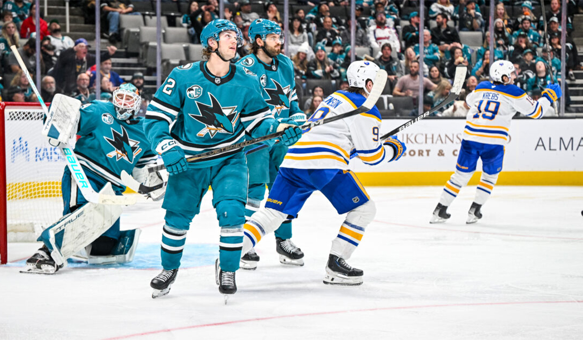 Sharks get dominated once again by Sabres in 5-0 loss